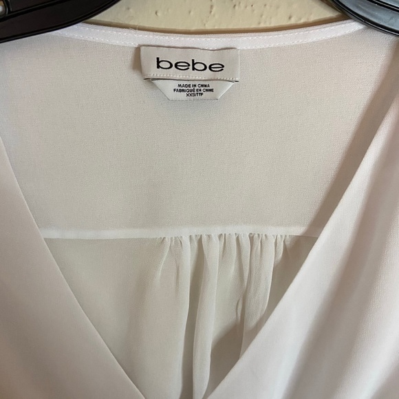 BEBE WHITE BLOUSE - Picture 3 of 5